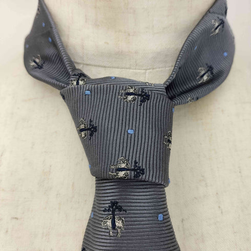 ブルックスブラザーズ 346 BROOKS BROTHERS MADE IN USA 総ロゴシルクネクタイ メンズ