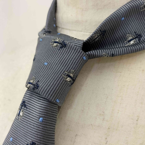 ブルックスブラザーズ 346 BROOKS BROTHERS MADE IN USA 総ロゴシルクネクタイ メンズ