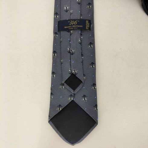 ブルックスブラザーズ 346 BROOKS BROTHERS MADE IN USA 総ロゴシルクネクタイ メンズ