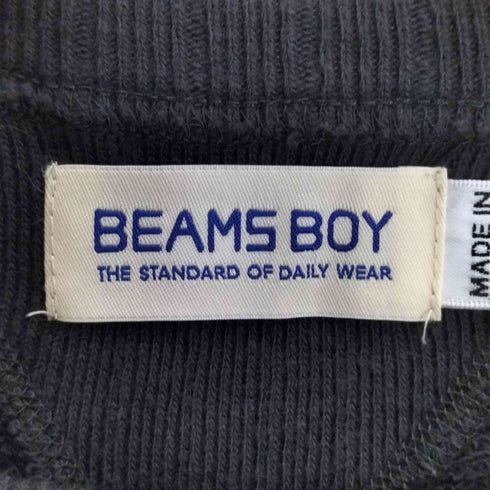 ビームスボーイ BEAMS BOY 針抜き リブ クルーネック スウェット レディース JPN:S
