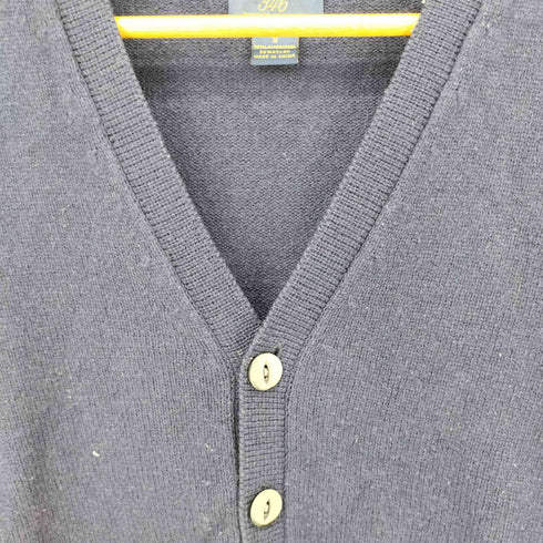 ブルックスブラザーズ 346 BROOKS BROTHERS 猫目ボタン ウールナイロンカーディガン メンズ import:S