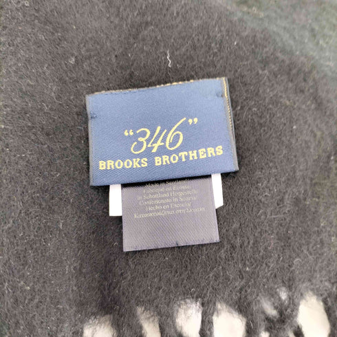 ブルックスブラザーズ 346 BROOKS BROTHERS カシミヤ100% フリンジマフラー メンズ