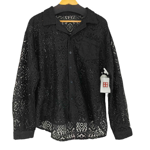 u:ume ユーム Embroidery Sheer Shirt レースデザインシャツ メンズ 2XL