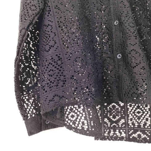u:ume ユーム Embroidery Sheer Shirt レースデザインシャツ メンズ 2XL
