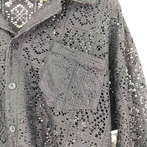 u:ume ユーム Embroidery Sheer Shirt レースデザインシャツ メンズ 2XL