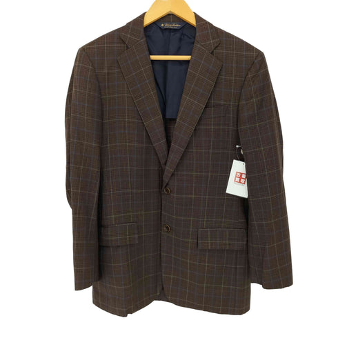 ブルックスブラザーズ BROOKS BROTHERS E.THOMAS 130S WOOL グレンチェックテーラードジャケット メンズ 42
