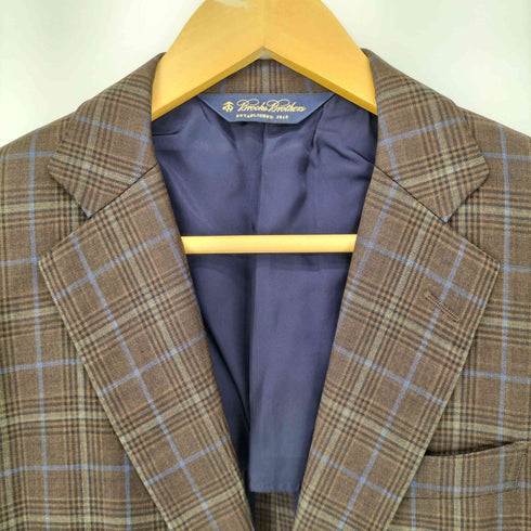 ブルックスブラザーズ BROOKS BROTHERS E.THOMAS 130S WOOL グレンチェックテーラードジャケット メンズ 42