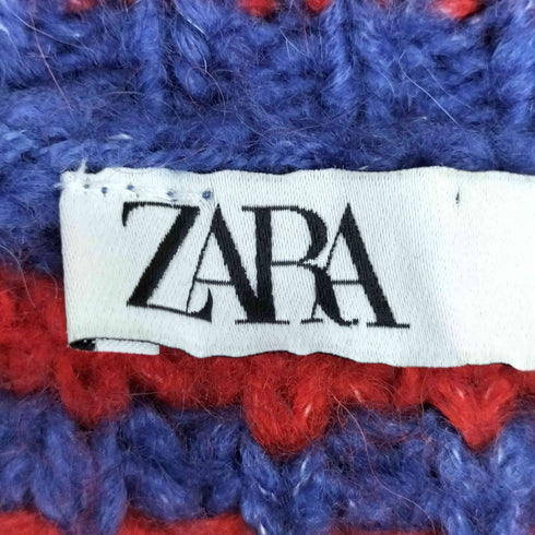 ザラ ZARA バルーンスリーブ付きクロップドニットセーター レディース JPN:L