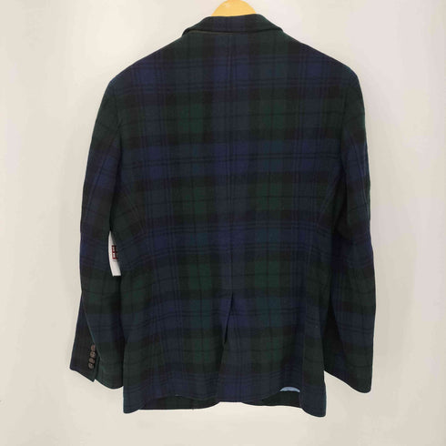 スティーブンアラン Steven Alan MOON ENGLAND ブラックウォッチ ウールテーラードジャケット クルミボタン メンズ JPN:L
