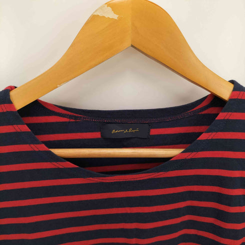アダムエロペ Adam et Rope ボーダーL/S TEE レディース 42