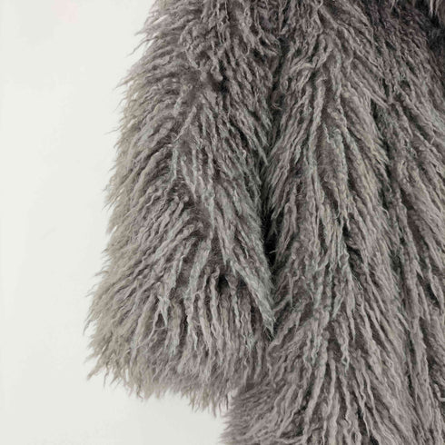 ザラ ZARA ロングファーコート レディース M-L