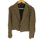 ノーアイディー NO ID. 23AW ピーク ドラペル 1B ショート JKT クロップド テーラード ジャケット メンズ JPN:2