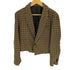 ノーアイディー NO ID. 23AW ピーク ドラペル 1B ショート JKT クロップド テーラード ジャケット メンズ JPN:2