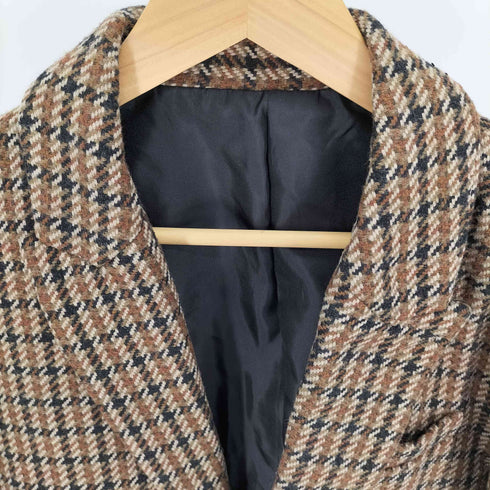 ノーアイディー NO ID. 23AW ピーク ドラペル 1B ショート JKT クロップド テーラード ジャケット メンズ JPN:2