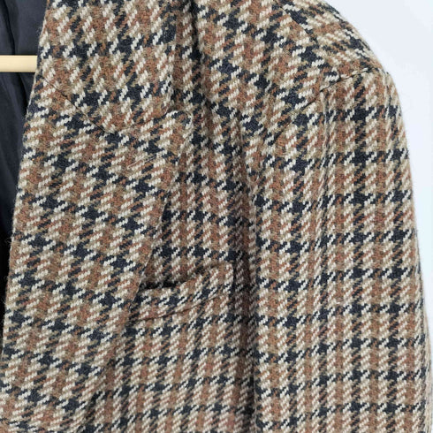 ノーアイディー NO ID. 23AW ピーク ドラペル 1B ショート JKT クロップド テーラード ジャケット メンズ JPN:2