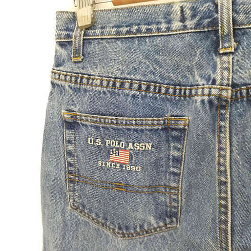 ユーエスポロアッスン U.S.POLO ASSN ダメージ加工ウォッシュドデニム クラッシュデニム 雰囲気 デストロイジーンズ メンズ 30x30
