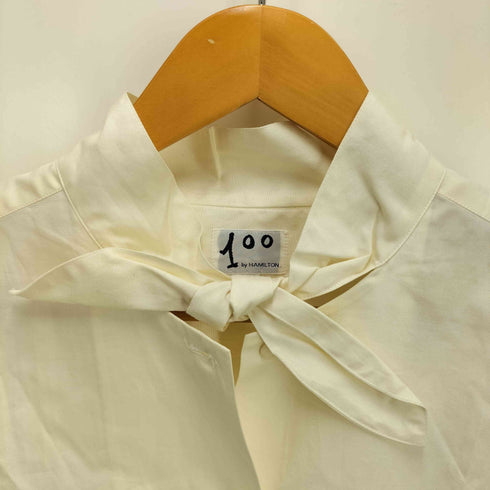 100by HAMILTON リボンデザインシャツ レディース L