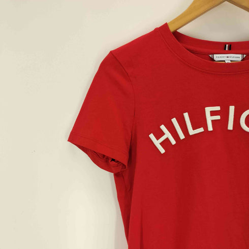 トミーヒルフィガー TOMMY HILFIGER ロゴクルーネックTシャツ レディース import:XS