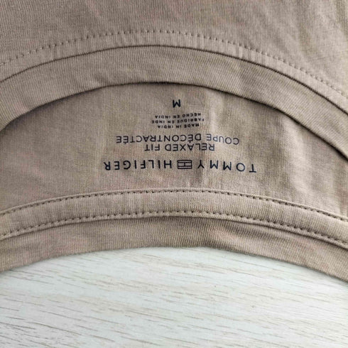 トミーヒルフィガー TOMMY HILFIGER ロゴクルーネックTシャツ レディース import:M