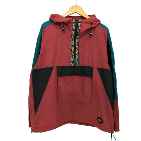 forecast 90-2000s 民族柄 ナイロンアノラックジャケット メンズ