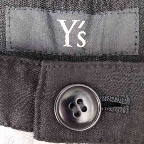 ワイズ Ys 14SS リネン バイカラー テーパード パンツ レディース JPN:1
