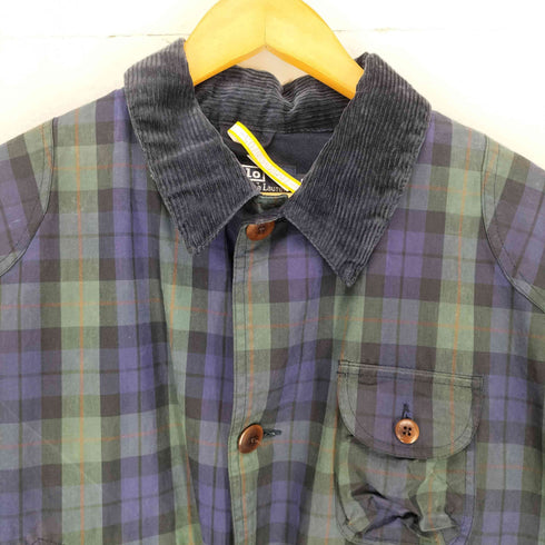 ポロバイラルフローレン Polo by RALPH LAUREN チェック柄 オイルドハンティングジャケット メンズ JPN:L