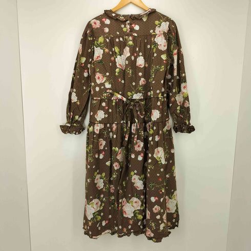 ピンクハウス PINK HOUSE Berry Rose プリントミディワンピース レディース