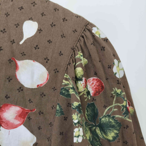 ピンクハウス PINK HOUSE Berry Rose プリントミディワンピース レディース