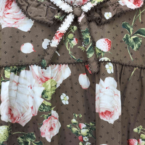 ピンクハウス PINK HOUSE Berry Rose プリントミディワンピース レディース
