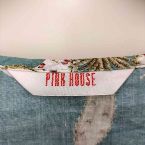 ピンクハウス PINK HOUSE ロゼットプリントミディワンピース レディース