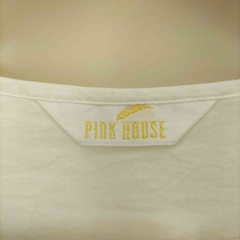 ピンクハウス PINK HOUSE ストロベリー刺繍フリルデザインブラウス レディース