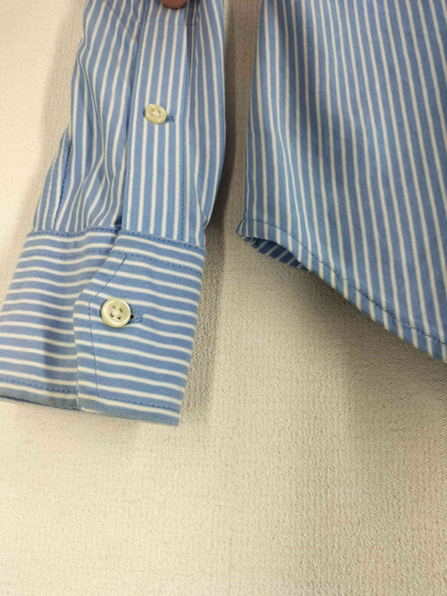 ポロラルフローレン POLO RALPH LAUREN KNIT DRESS SHIRT ポニー刺繍 ストライプ柄 ドレスシャツ メンズ import:S