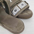 トーガプルラ TOGA PULLA KHAKI SUEDE SLIDERS メタルロゴ サンダル スリッパ レディース EUR:37