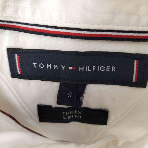 トミーヒルフィガー TOMMY HILFIGER THFLEX SLIM FIT サイドライン BD長袖シャツ メンズ import:S