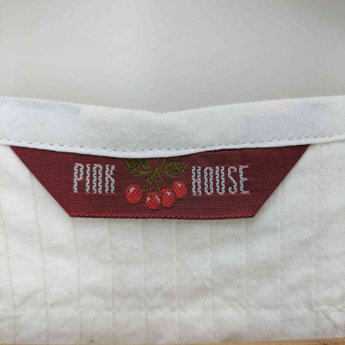 ピンクハウス PINK HOUSE フロントワッペンフリルブラウス レディース