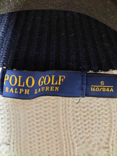 ポロゴルフラルフローレン POLO GOLF RALPH LAUREN ポニー刺繍 ケーブルニット ドライバーズニット メンズ import:S