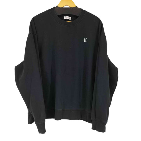 カルバンクライン CALVIN KLEIN 刺繍クルーネックスウェット メンズ JPN:L