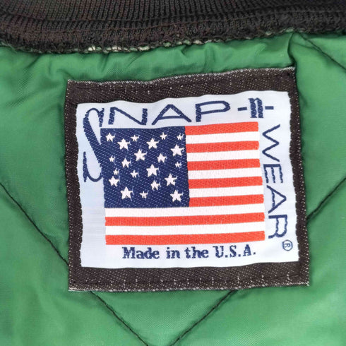 90S snap wear USA製 キルティングブルゾン メンズ