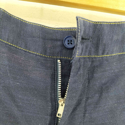 ヨウジヤマモトプールオム Yohji Yamamoto POUR HOMME インディゴ カラーステッチ 2タックパンツ メンズ JPN:2