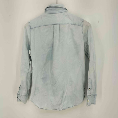 マディソンブルー MADISONBLUE 18AW マダムデニムシャツ ライトブルー ウォッシュ加工 レディース