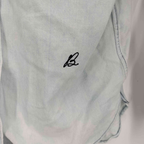マディソンブルー MADISONBLUE 18AW マダムデニムシャツ ライトブルー ウォッシュ加工 レディース
