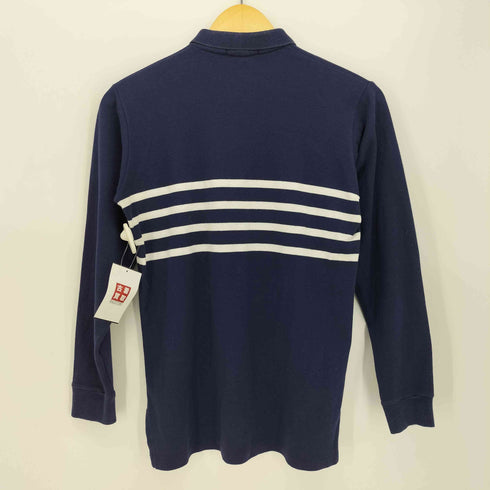 ポロバイラルフローレン Polo by RALPH LAUREN 80-90S ポニー刺繍 ボーダー 長袖 ポロシャツ メンズ import:L