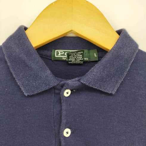 ポロバイラルフローレン Polo by RALPH LAUREN 80-90S ポニー刺繍 ボーダー 長袖 ポロシャツ メンズ import:L