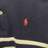 ポロバイラルフローレン Polo by RALPH LAUREN 80-90S ポニー刺繍 ボーダー 長袖 ポロシャツ メンズ import:L