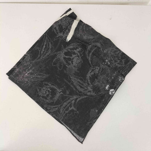 ヨウジヤマモト Yohji Yamamoto ロゴプリント バンダナ ハンカチ メンズ