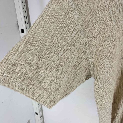 エマクローズ EMMA CLOTHES ジャガードスキッパールーズニットポロシャツ メンズ M