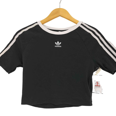 アディダスオリジナルス adidas Originals スリーストライプス 半袖ベビーTシャツ クロップド レディース 2XL