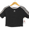 アディダスオリジナルス adidas Originals スリーストライプス 半袖ベビーTシャツ クロップド レディース 2XL
