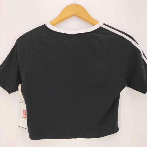 アディダスオリジナルス adidas Originals スリーストライプス 半袖ベビーTシャツ クロップド レディース 2XL