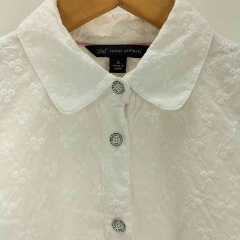 ブルックスブラザーズ 346 BROOKS BROTHERS 総柄 ラウンドカラー シャツワンピース レディース 6